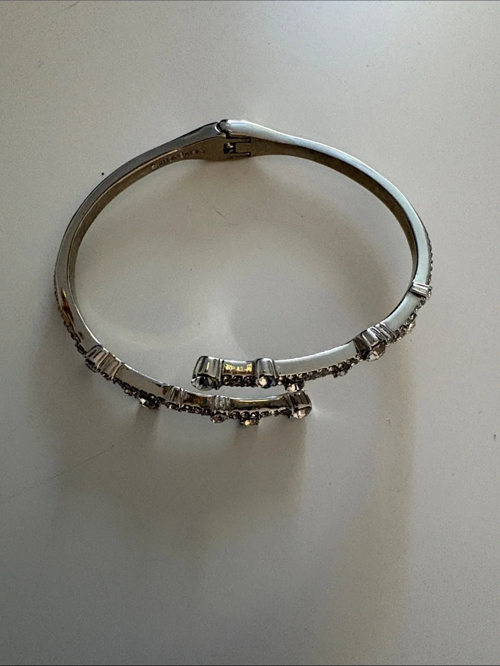 Crystal Bar bracelet- Silver Sparkle